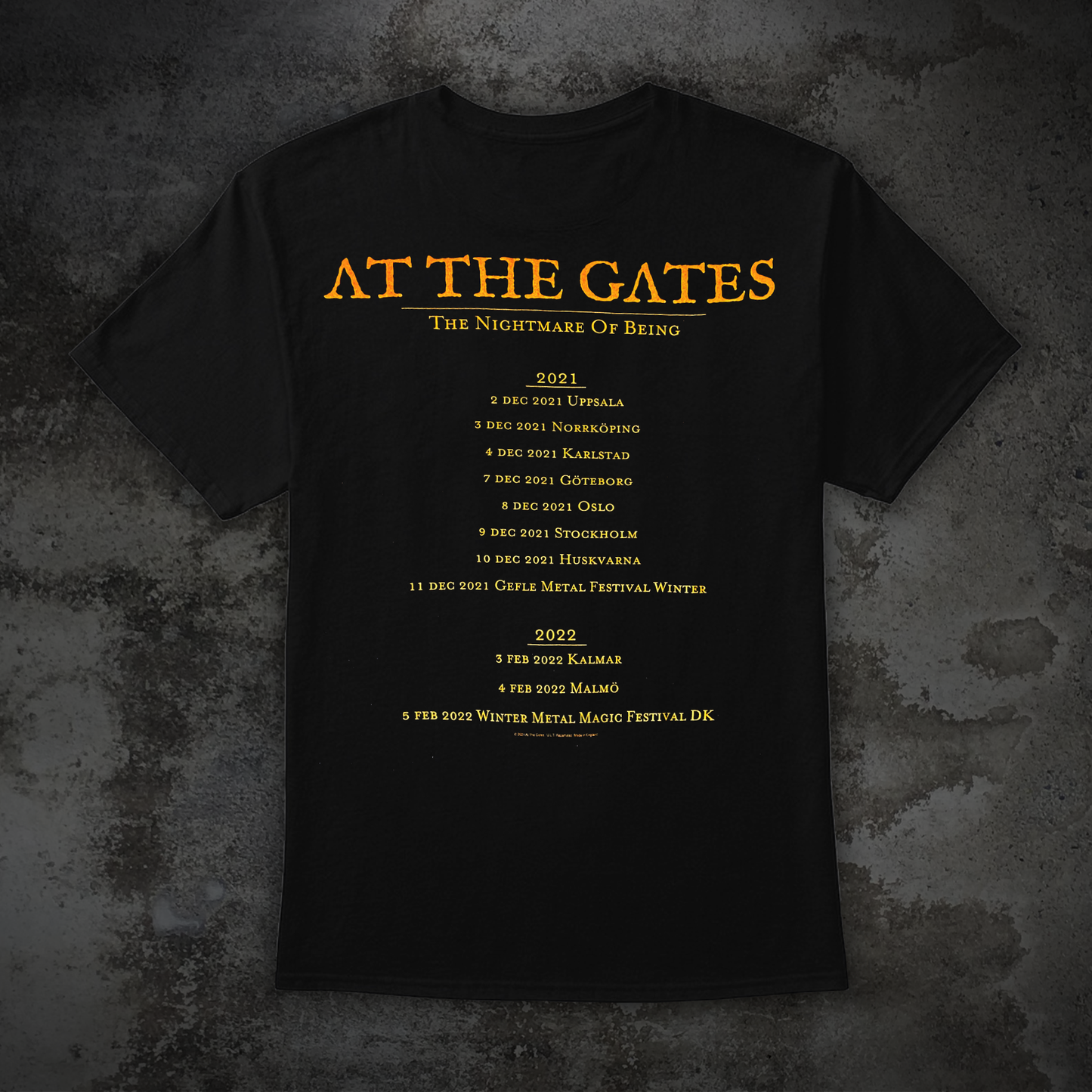 T-Shirt - The Nightmare of Being / Tour